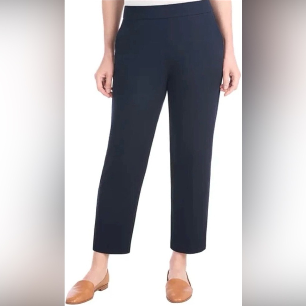 💜 NWT HILARY RADLEY PULL ON PANTS CREPE NAVY XXL